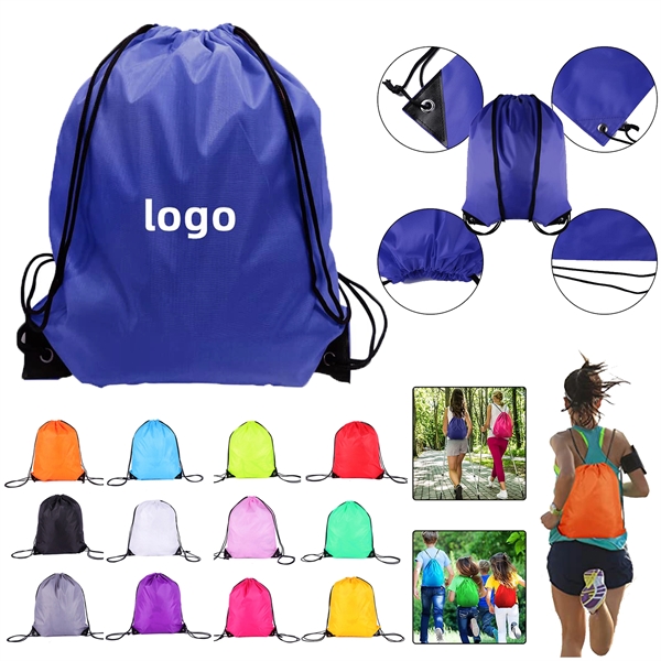 210D Polyester Drawstring Bag - 210D Polyester Drawstring Bag - Image 0 of 1