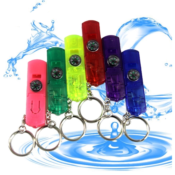 Safety Whistle Key Light With Compass - Safety Whistle Key Light With Compass - Image 6 of 9