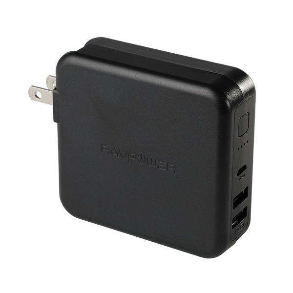 RAVPower 6700mAh Power Bank with Dual USB Wall Charger - RAVPower 6700mAh Power Bank with Dual USB Wall Charger - Image 3 of 14