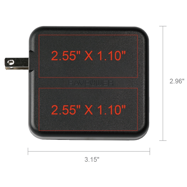 RAVPower 6700mAh Power Bank with Dual USB Wall Charger - RAVPower 6700mAh Power Bank with Dual USB Wall Charger - Image 14 of 14