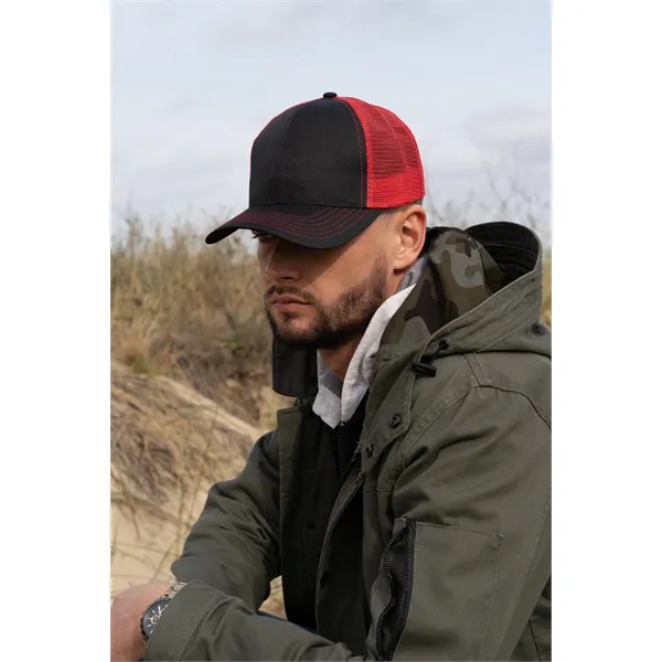 Breathable Poly Twill Cap with Mesh Back - Breathable Poly Twill Cap with Mesh Back - Image 1 of 3