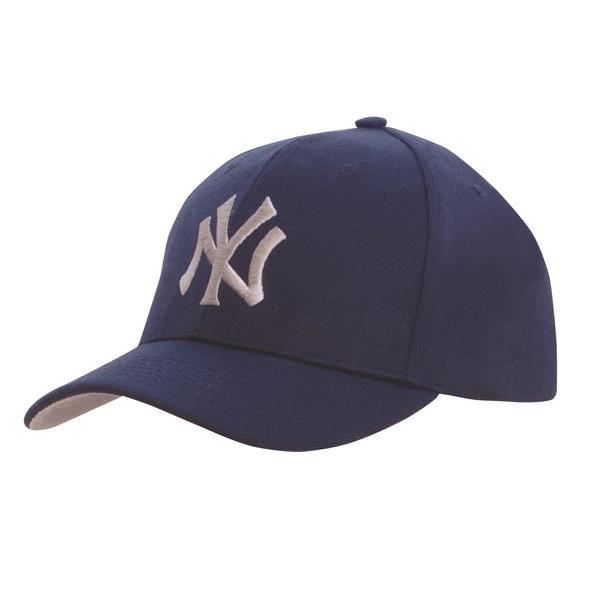 Premium American Twill Cap with Contrast Under Peak - Premium American Twill Cap with Contrast Under Peak - Image 0 of 6