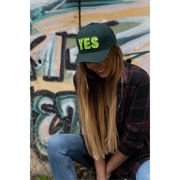 Premium American Twill Cap with Contrast Under Peak - Premium American Twill Cap with Contrast Under Peak - Image 2 of 6