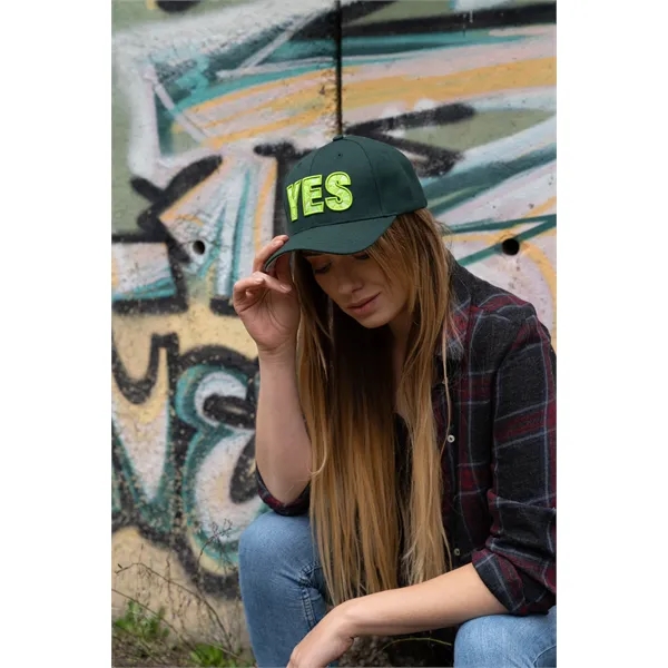 Premium American Twill Cap with Contrast Under Peak - Premium American Twill Cap with Contrast Under Peak - Image 3 of 6