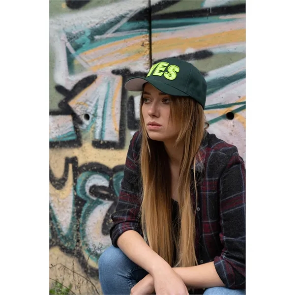 Premium American Twill Cap with Contrast Under Peak - Premium American Twill Cap with Contrast Under Peak - Image 4 of 6