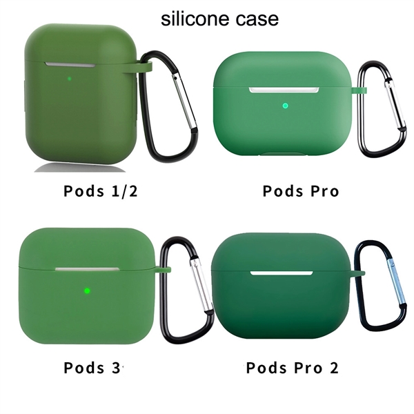 Silicone Earphone Case With Carabiner - Silicone Earphone Case With Carabiner - Image 1 of 8