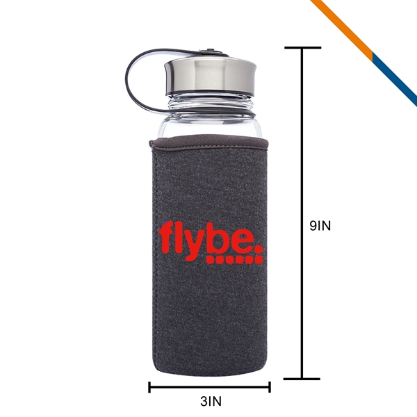 Ramon Glass Water Bottle - 25 OZ. - Ramon Glass Water Bottle - 25 OZ. - Image 2 of 5