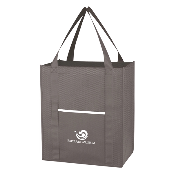 Non-Woven Wave Shopper Tote Bag - Non-Woven Wave Shopper Tote Bag - Image 8 of 21