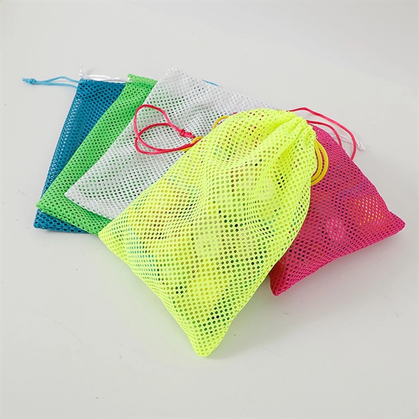 Reusable Storage Mesh Drawstring Bag - Reusable Storage Mesh Drawstring Bag - Image 4 of 6