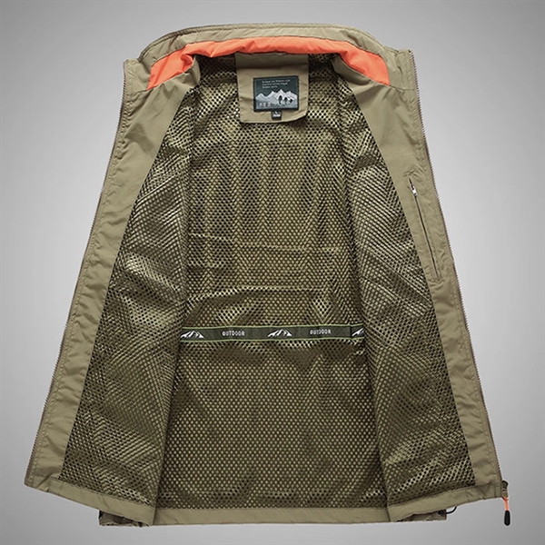 Stand Collar Fishing Outdoor Vest - Stand Collar Fishing Outdoor Vest - Image 2 of 5