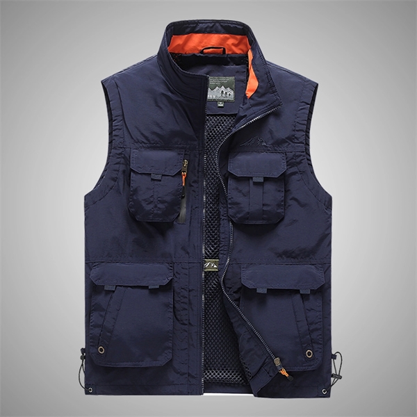 Stand Collar Fishing Outdoor Vest - Stand Collar Fishing Outdoor Vest - Image 5 of 5