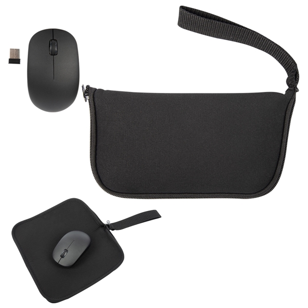 Wireless Mouse With Mousepad Carrying Case - Wireless Mouse With Mousepad Carrying Case - Image 2 of 2