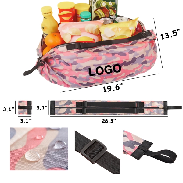 Custom Foldable  Accordion Shopping Bag - Custom Foldable  Accordion Shopping Bag - Image 1 of 5