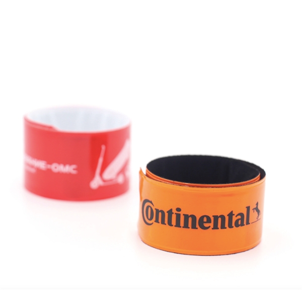 Reflective Vinyl Slap Bracelet Wristband - Reflective Vinyl Slap Bracelet Wristband - Image 1 of 3