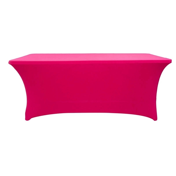 6FT Customized Stretch Spandex Table Cover - 6FT Customized Stretch Spandex Table Cover - Image 5 of 6