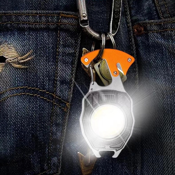 Mini Multi-function Keychain Flashlights Work COB Light - Mini Multi-function Keychain Flashlights Work COB Light - Image 4 of 4