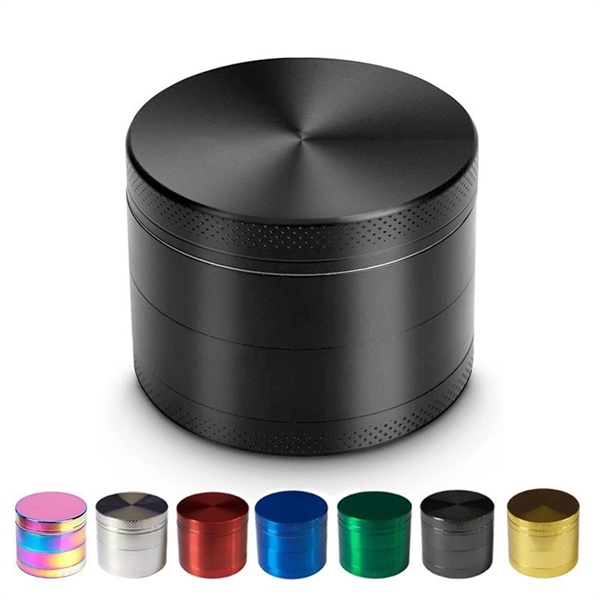 4 Piece Zinc Alloy Tobacco Herb Spice Grinder - 4 Piece Zinc Alloy Tobacco Herb Spice Grinder - Image 3 of 3