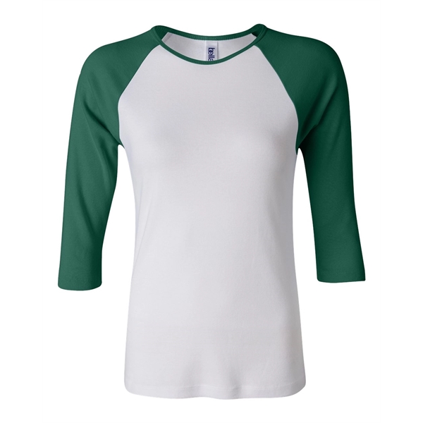 BELLA + CANVAS Women's 1X1 Baby Rib Raglan Three-Quarter ... - BELLA + CANVAS Women's 1X1 Baby Rib Raglan Three-Quarter ... - Image 13 of 27