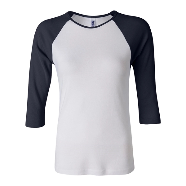 BELLA + CANVAS Women's 1X1 Baby Rib Raglan Three-Quarter ... - BELLA + CANVAS Women's 1X1 Baby Rib Raglan Three-Quarter ... - Image 16 of 27