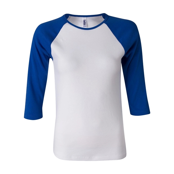 BELLA + CANVAS Women's 1X1 Baby Rib Raglan Three-Quarter ... - BELLA + CANVAS Women's 1X1 Baby Rib Raglan Three-Quarter ... - Image 25 of 27
