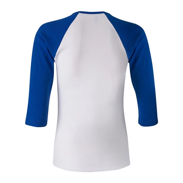 BELLA + CANVAS Women's 1X1 Baby Rib Raglan Three-Quarter ... - BELLA + CANVAS Women's 1X1 Baby Rib Raglan Three-Quarter ... - Image 27 of 27