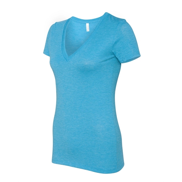 BELLA + CANVAS Women's Triblend Deep V-Neck Tee - BELLA + CANVAS Women's Triblend Deep V-Neck Tee - Image 2 of 84