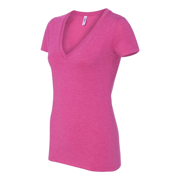 BELLA + CANVAS Women's Triblend Deep V-Neck Tee - BELLA + CANVAS Women's Triblend Deep V-Neck Tee - Image 5 of 84