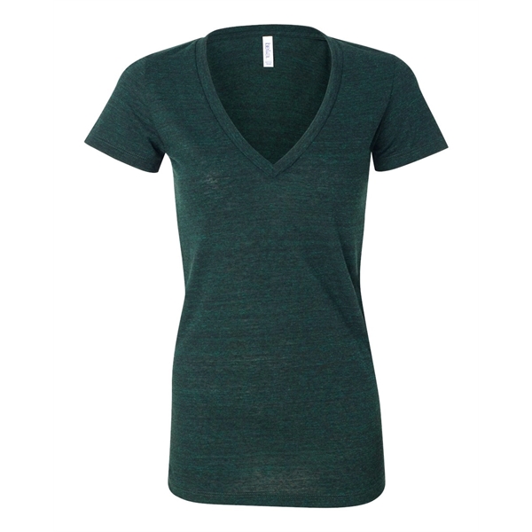 BELLA + CANVAS Women's Triblend Deep V-Neck Tee - BELLA + CANVAS Women's Triblend Deep V-Neck Tee - Image 10 of 84