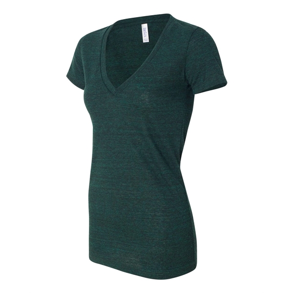 BELLA + CANVAS Women's Triblend Deep V-Neck Tee - BELLA + CANVAS Women's Triblend Deep V-Neck Tee - Image 11 of 84