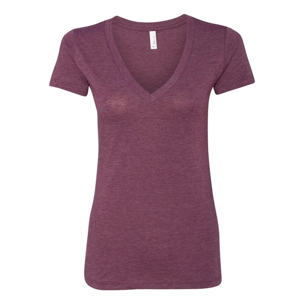BELLA + CANVAS Women's Triblend Deep V-Neck Tee - BELLA + CANVAS Women's Triblend Deep V-Neck Tee - Image 19 of 84