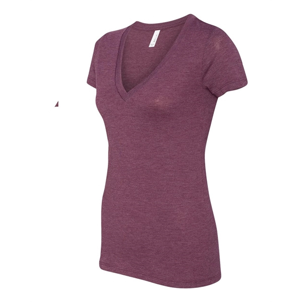 BELLA + CANVAS Women's Triblend Deep V-Neck Tee - BELLA + CANVAS Women's Triblend Deep V-Neck Tee - Image 20 of 84