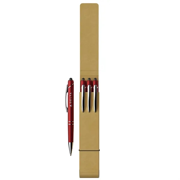 3-Piece Glacio Pen Set with Recycled Case - 3-Piece Glacio Pen Set with Recycled Case - Image 1 of 12