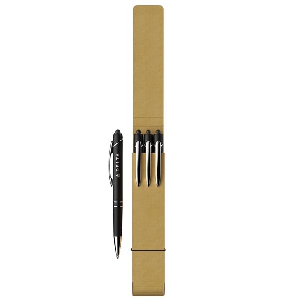 3-Piece Glacio Pen Set with Recycled Case - 3-Piece Glacio Pen Set with Recycled Case - Image 5 of 12