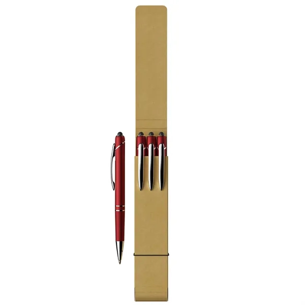 3-Piece Glacio Pen Set with Recycled Case - 3-Piece Glacio Pen Set with Recycled Case - Image 7 of 12