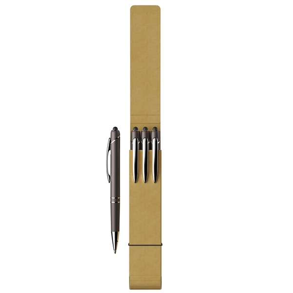 3-Piece Glacio Pen Set with Recycled Case - 3-Piece Glacio Pen Set with Recycled Case - Image 8 of 12