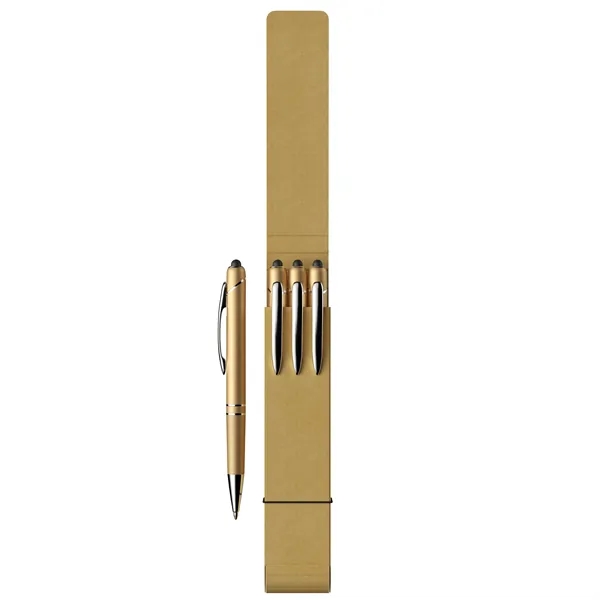 3-Piece Glacio Pen Set with Recycled Case - 3-Piece Glacio Pen Set with Recycled Case - Image 9 of 12