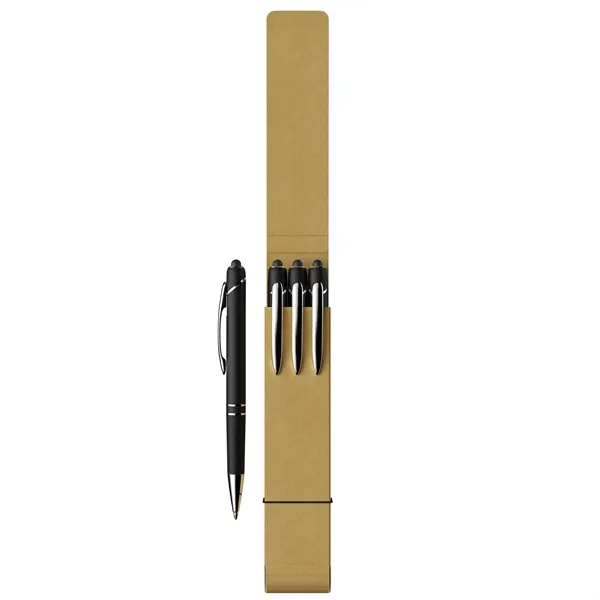 3-Piece Glacio Pen Set with Recycled Case - 3-Piece Glacio Pen Set with Recycled Case - Image 11 of 12