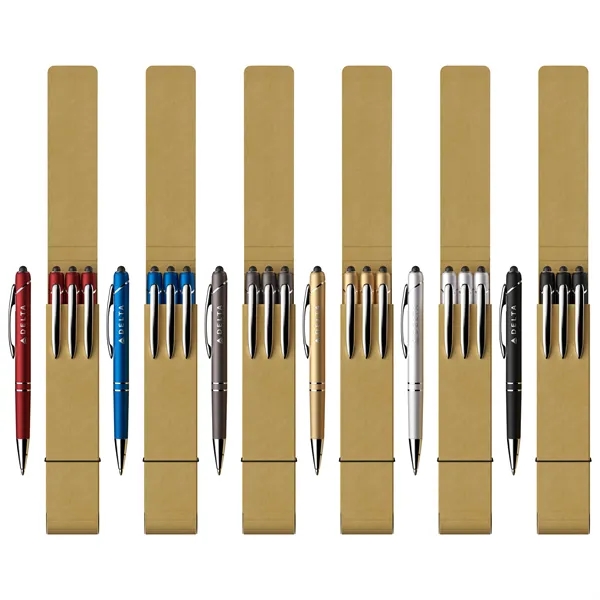 3-Piece Glacio Pen Set with Recycled Case - 3-Piece Glacio Pen Set with Recycled Case - Image 12 of 12