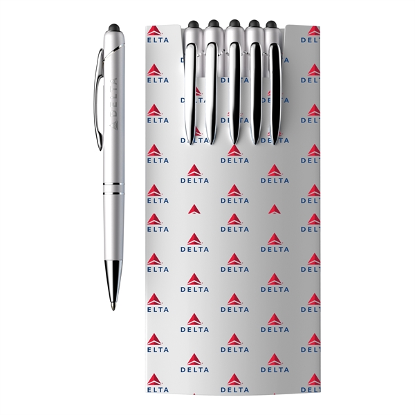 5-Piece Glacio Pen Set and Custom Sleeve - 5-Piece Glacio Pen Set and Custom Sleeve - Image 0 of 12