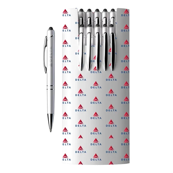 10-Piece Glacio Pen Set and Custom Sleeve - 10-Piece Glacio Pen Set and Custom Sleeve - Image 0 of 12