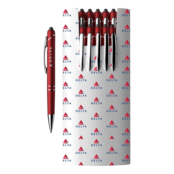 10-Piece Glacio Pen Set and Custom Sleeve - 10-Piece Glacio Pen Set and Custom Sleeve - Image 1 of 12
