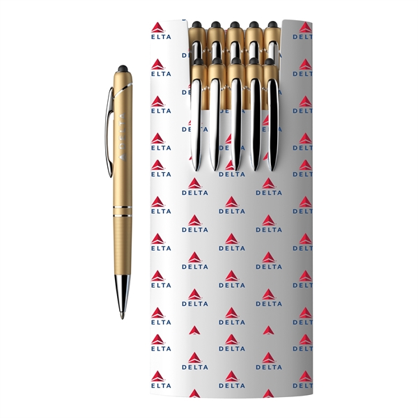 10-Piece Glacio Pen Set and Custom Sleeve - 10-Piece Glacio Pen Set and Custom Sleeve - Image 3 of 12