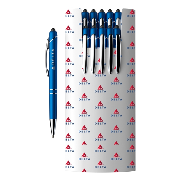 10-Piece Glacio Pen Set and Custom Sleeve - 10-Piece Glacio Pen Set and Custom Sleeve - Image 4 of 12