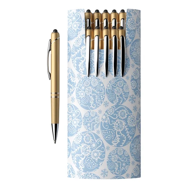 10-Piece Glacio Pen Set and Custom Sleeve - 10-Piece Glacio Pen Set and Custom Sleeve - Image 9 of 12