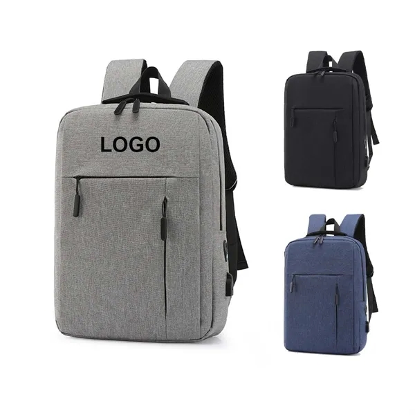Laptop Backpack with USB Charging Port - Laptop Backpack with USB Charging Port - Image 0 of 3