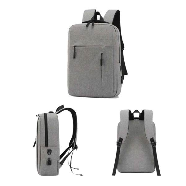 Laptop Backpack with USB Charging Port - Laptop Backpack with USB Charging Port - Image 1 of 3