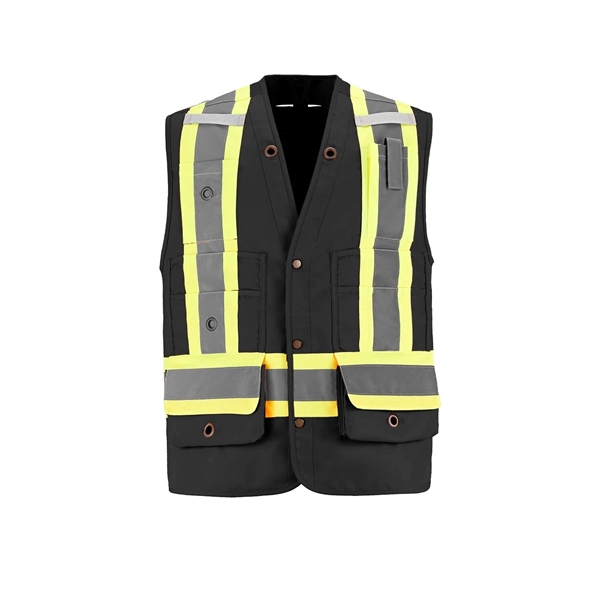 Hi-Vis Surveyor's Vest - Hi-Vis Surveyor's Vest - Image 1 of 5
