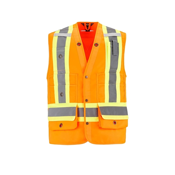 Hi-Vis Surveyor's Vest - Hi-Vis Surveyor's Vest - Image 2 of 5