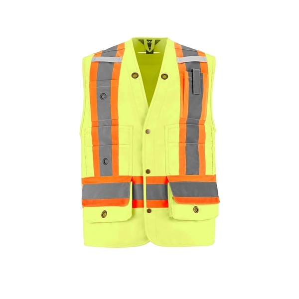 Hi-Vis Surveyor's Vest - Hi-Vis Surveyor's Vest - Image 4 of 5