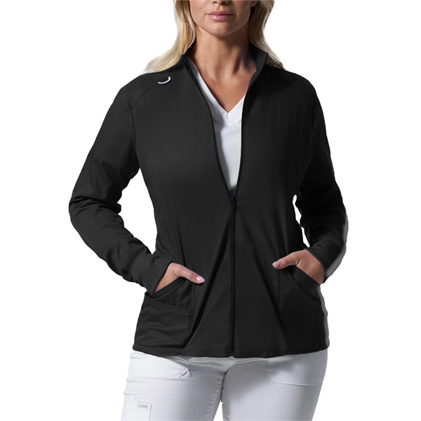 Landau - ProFlex - Women's 3-Pocket Mock Neck Zip-Front S... - Landau - ProFlex - Women's 3-Pocket Mock Neck Zip-Front S... - Image 2 of 9